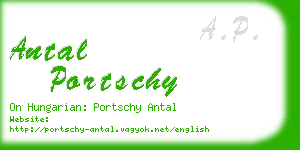 antal portschy business card